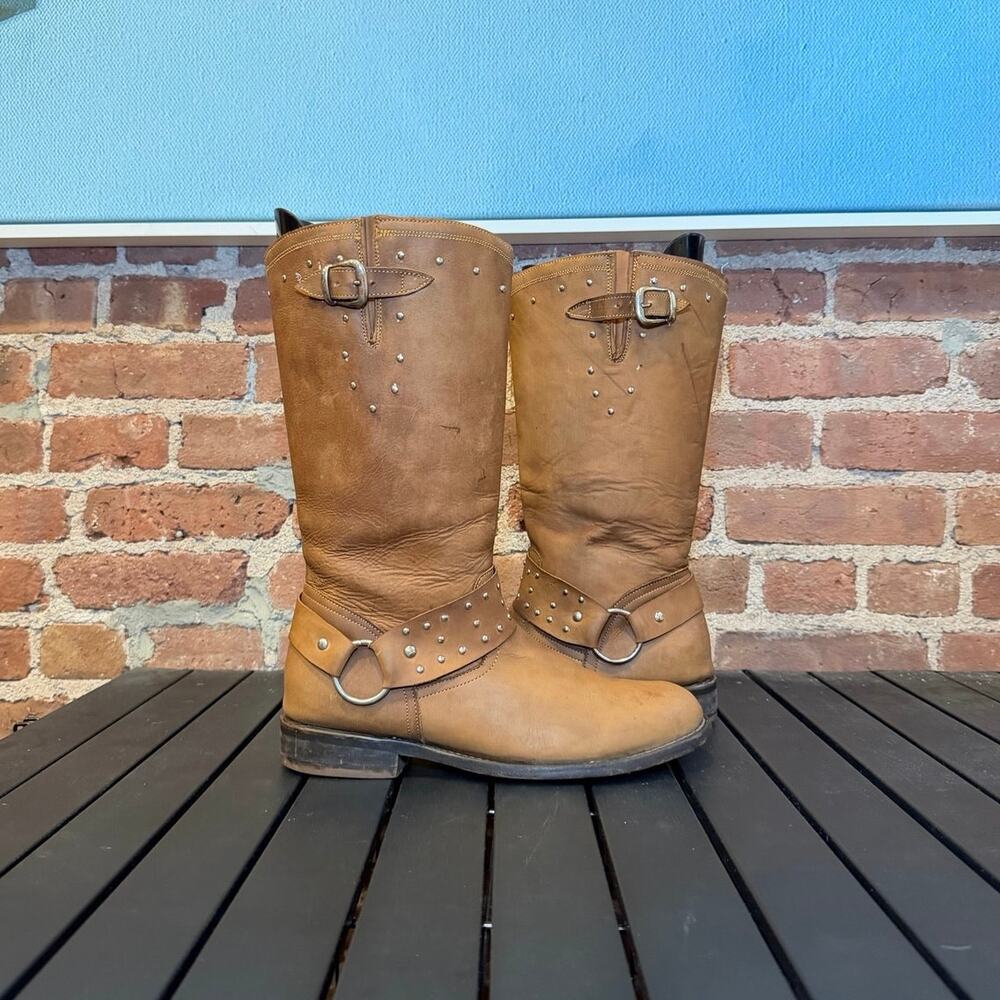 Jar Boots Studded Harness Moto Tall Boot
